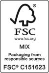 BELL har FSC-merking for ansvarlig kildesortering av emballasje.